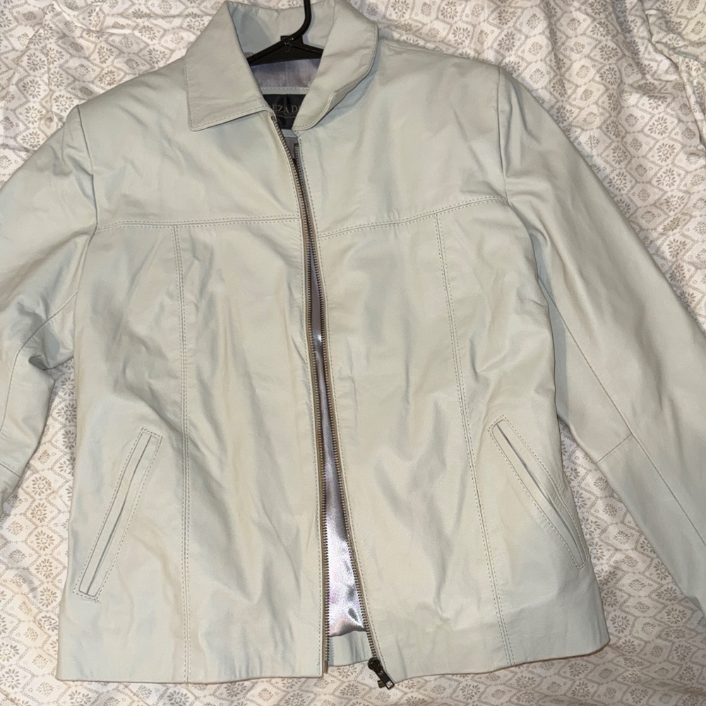Reza Duro Leather Jacket - Light Gray (Size: 36 (M)) - Picture 4 of 6